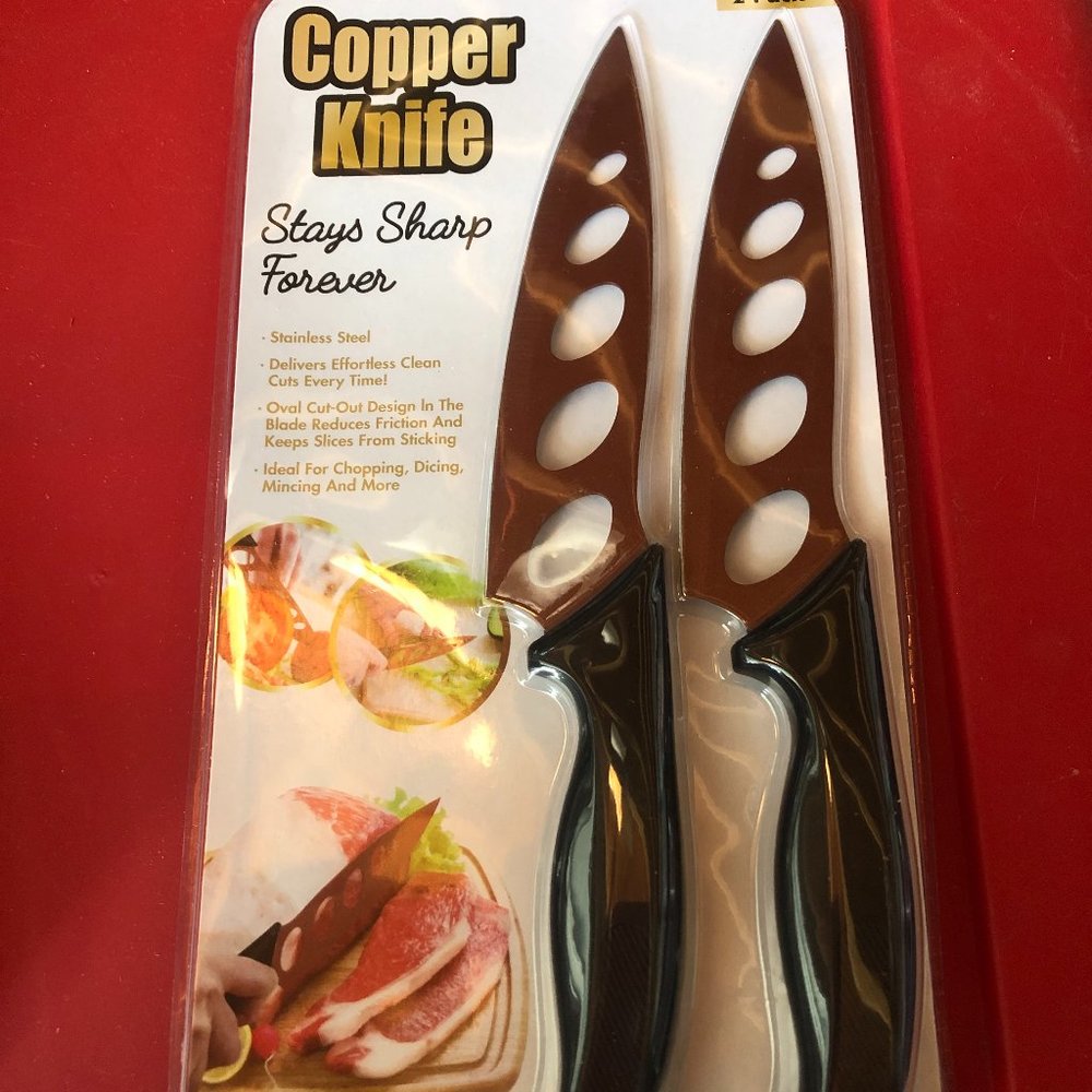 Tekno Copper Knife 2 Pack - Never Needs Sharpening! #G16